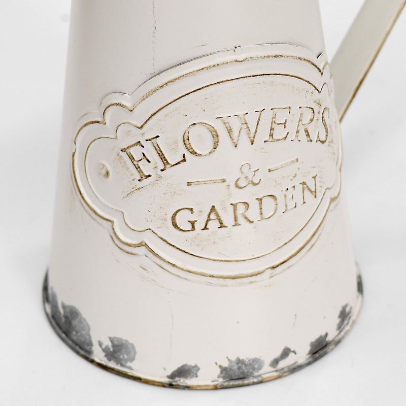 Soyizom Galvanized Metal Pitcher Farmhouse Decor Jugs White Pitcher Vases Flower Jugs Vase Shabby Chic Decor Water Can Milk Jug Rustic Decorations for Home Christmas Wedding,White-Jug/8.9â€H-Small - Image 4